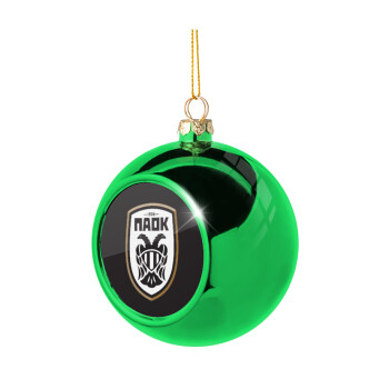 ΠΑΟΚ, Χριστουγεννιάτικη μπάλα δένδρου Πράσινη 8cm