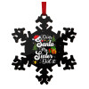 Christmas ornament wooden snowflake 9cm