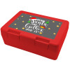 Children's cookie container RED 185x128x65mm (BPA free plastic)