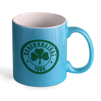 ΠΑΟ Παναθηναϊκός, Κούπα Σιέλ Glitter που γυαλίζει, κεραμική, 330ml