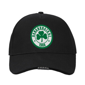 ΠΑΟ Παναθηναϊκός, Work & Activity LED Light Cap – Perfect for Night & Low Light Conditions (100% COTTON, ADULT, UNISEX)