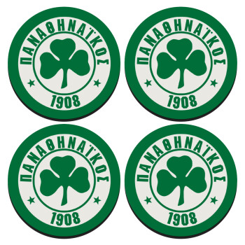 ΠΑΟ Παναθηναϊκός, ΣΕΤ 4 Σουβέρ ξύλινα στρογγυλά (9cm)