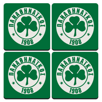 ΠΑΟ Παναθηναϊκός, ΣΕΤ 4 Σουβέρ ξύλινα τετράγωνα (9cm)