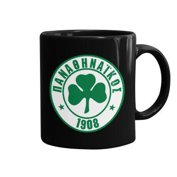 ΠΑΟ Παναθηναϊκός, Mug black, ceramic, 330ml
