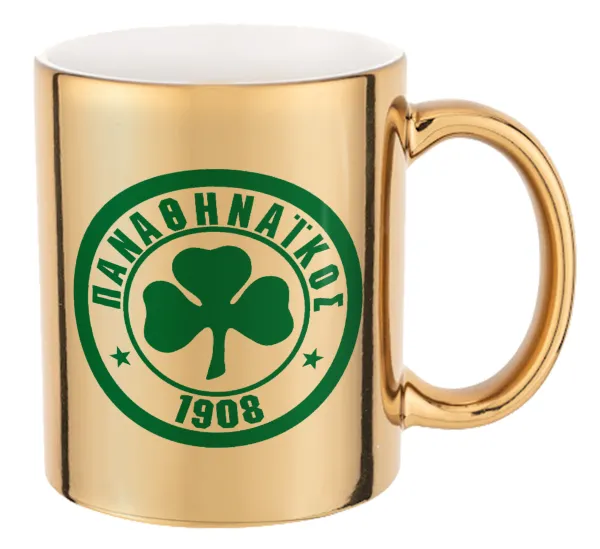 ΠΑΟ Παναθηναϊκός — Mug ceramic, gold mirror, 330ml
