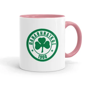 ΠΑΟ Παναθηναϊκός, Κούπα χρωματιστή ροζ, κεραμική, 330ml