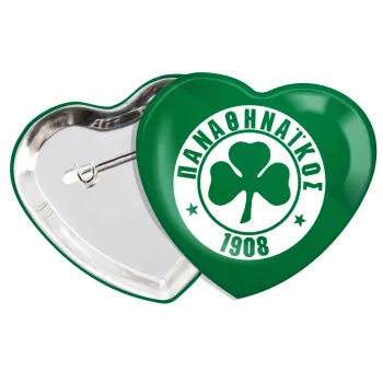 ΠΑΟ Παναθηναϊκός, Κονκάρδα παραμάνα καρδιά (57x52mm)