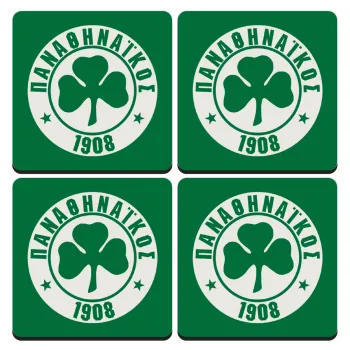 ΠΑΟ Παναθηναϊκός, ΣΕΤ 4 Σουβέρ ξύλινα τετράγωνα (9cm)