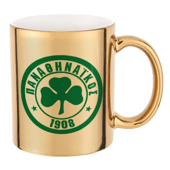 ΠΑΟ Παναθηναϊκός, Mug ceramic, gold mirror, 330ml