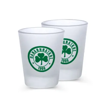 ΠΑΟ Παναθηναϊκός, Σφηνοπότηρα γυάλινα 45ml του πάγου (2 τεμάχια)