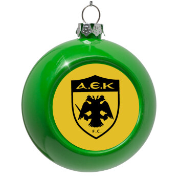 ΑΕΚ, Στολίδι Χριστουγεννιάτικη μπάλα δένδρου Πράσινο 8cm