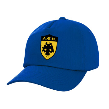 ΑΕΚ, Twill Children's Cap, ROYAL BLUE (100% COTTON, CHILDREN, UNISEX)