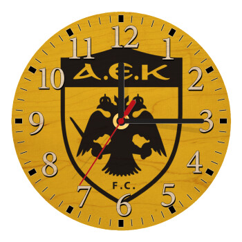 ΑΕΚ, Ρολόι τοίχου ξύλινο plywood (20cm)