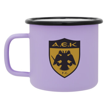 ΑΕΚ, Κούπα Μεταλλική εμαγιέ ΜΑΤ Light Pastel Purple 360ml