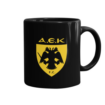 ΑΕΚ, Mug black, ceramic, 330ml