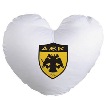 ΑΕΚ, Μαξιλάρι καναπέ καρδιά 40x40cm περιέχεται το  γέμισμα