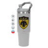 GREY color, 890ml (30oz) stainless Steel Tumbler with Handle