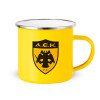 Yellow Enamel Metallic Cup 360ml