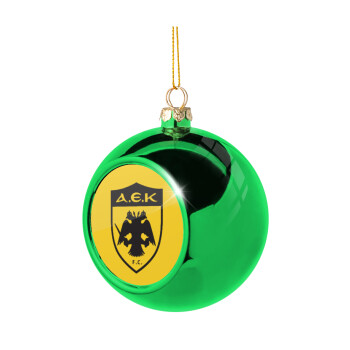 ΑΕΚ, Χριστουγεννιάτικη μπάλα δένδρου Πράσινη 8cm