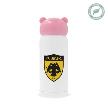 ΑΕΚ, Pink stainless steel thermal flask, 320ml