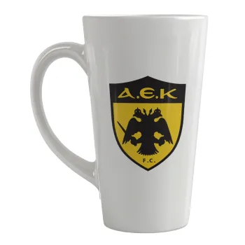 ΑΕΚ, Κούπα κωνική Latte Μεγάλη, κεραμική, 450ml