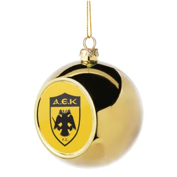 ΑΕΚ, Golden Christmas tree ball ornament 8cm