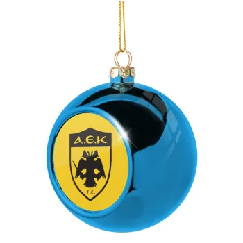 ΑΕΚ, Blue Christmas tree ball ornament 8cm