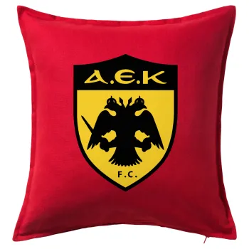 ΑΕΚ, Sofa cushion RED 50x50cm includes filling