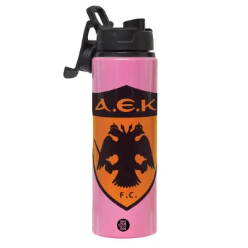 ΑΕΚ, Metallic water bottle with safety lid, 850ml aluminum