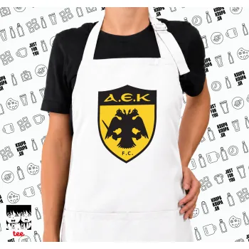 ΑΕΚ, Ποδιά μακριά Σεφ ολόσωμη με τσέπες white (ΕΝΗΛΙΚΩΝ)