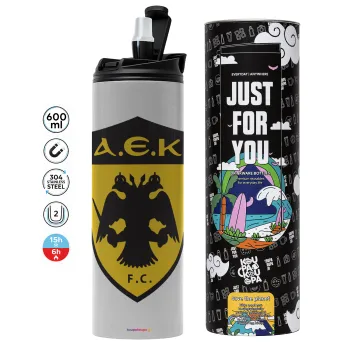 ΑΕΚ, Tumbler stainless steel GREY 600ml