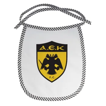 ΑΕΚ, Σαλιάρα μωρού αλέκιαστη με κορδόνι Μαύρη