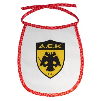 ΑΕΚ, Σαλιάρα μωρού αλέκιαστη με κορδόνι Κόκκινη