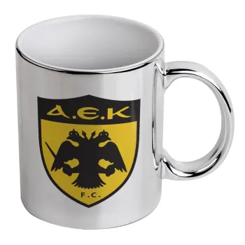 ΑΕΚ, Κούπα κεραμική, ασημένια καθρέπτης, 330ml