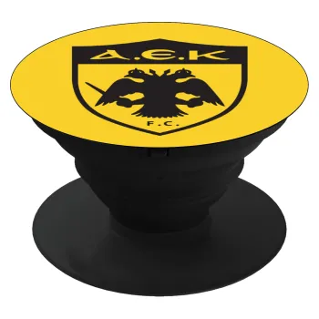 ΑΕΚ, Phone Holders Stand  Μαύρο Βάση Στήριξης Κινητού στο Χέρι