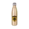 Glitter gold stainless steel thermos bottle, double-walled, 500ml