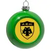Green Christmas tree ornament bauble 8cm