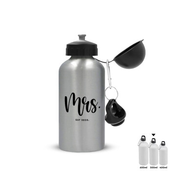 Mr & Mrs (Mrs), Metallic water jug, Silver, aluminum 500ml