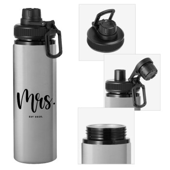 Mr & Mrs (Mrs), Μεταλλικό παγούρι νερού με καπάκι ασφαλείας, αλουμινίου 850ml