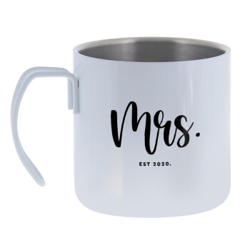 Mr & Mrs (Mrs), Mug Stainless steel double wall 400ml