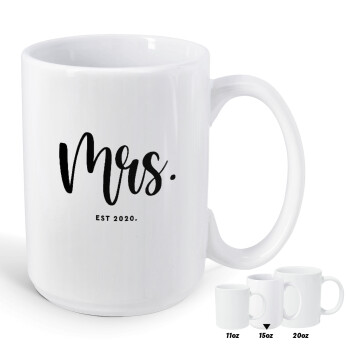 Mr & Mrs (Mrs), Κούπα Mega, κεραμική, 450ml