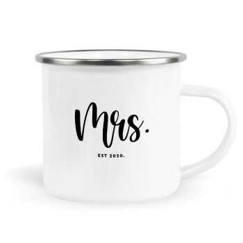 Mr & Mrs (Mrs), Κούπα Μεταλλική εμαγιέ λευκη 360ml