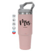 Pink color, 890ml (30oz) stainless Steel Tumbler with Handle
