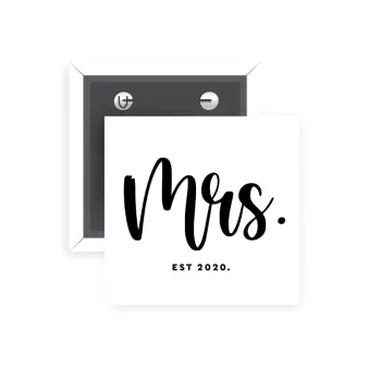 Mr & Mrs (Mrs), Κονκάρδα παραμάνα τετράγωνη 5x5cm