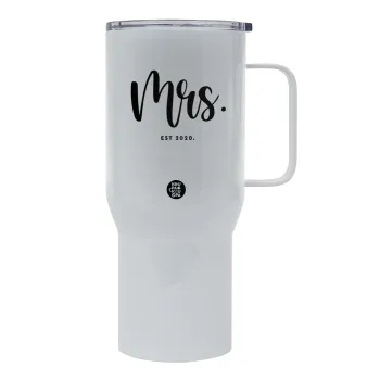 Mr & Mrs (Mrs), Mega Stainless steel Tumbler with lid, double wall 750L