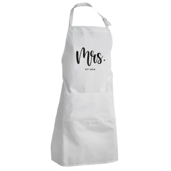 Mr & Mrs (Mrs), Ποδιά Σεφ Ολόσωμη Ενήλικων (με ρυθμιστικά και 2 τσέπες)