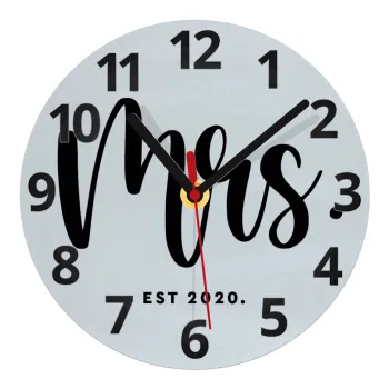Mr & Mrs (Mrs), Ρολόι τοίχου γυάλινο (20cm)