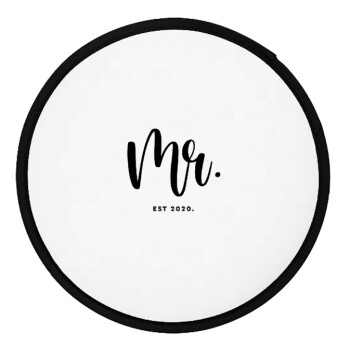 Mr & Mrs (Mr), Βεντάλια υφασμάτινη αναδιπλούμενη με θήκη (20cm)