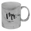 Mug ceramic marble style, 330ml