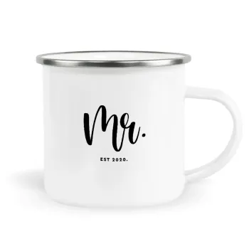 Mr & Mrs (Mr), Κούπα Μεταλλική εμαγιέ λευκη 360ml